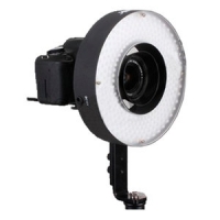 Bresser LED LH-600 36W/5.500LUX Ringlamp + Netadapter + 2 Accu's